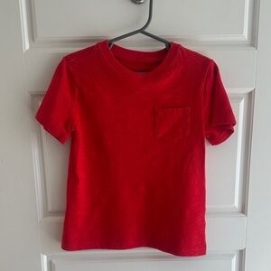 Janie and Jack Classic Red Short Sleeve Slub Tee